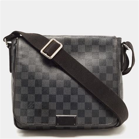 louis vuitton messenger bag damier graphite|Louis Vuitton damier shoulder bag.